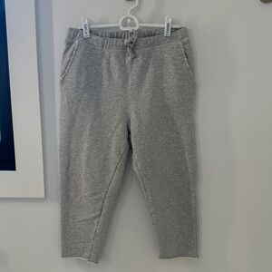 Frank & Eileen Heather Gray Cropped Jogger Sweatpants